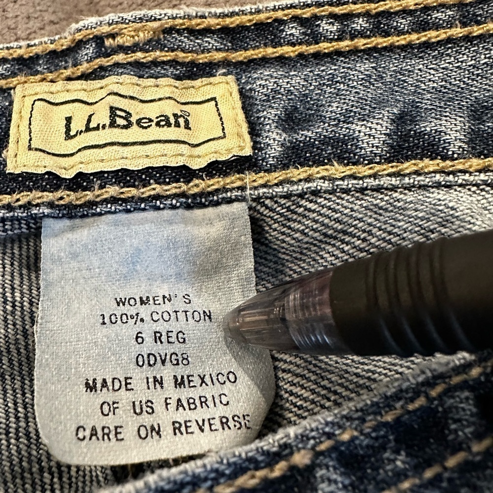LL Bean Y2K Women Sz: 6 Reg Medium Wash Relaxed Baggy Straight Leg Jeans. - Picture 11 of 11